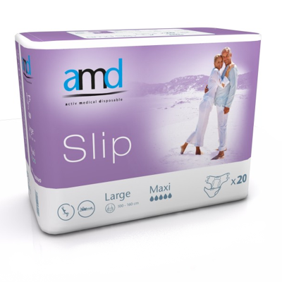 AMD Slip Maxi Large - 8 paquets de 20 protections AMD Slip Maxi Large - 8 paquets de 20 protections