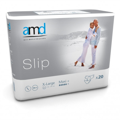 AMD Slip Maxi+ XL - 6 paquets de 20 protections AMD Slip Maxi+ XL - 6 paquets de 20 protections