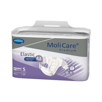 Hartmann Molicare Premium Slip Elastic 8 gouttes Small - 6 paquets de 26 protections Hartmann Molicare Premium Slip Elastic 8 gouttes Small - 6 paquets de 26 protections