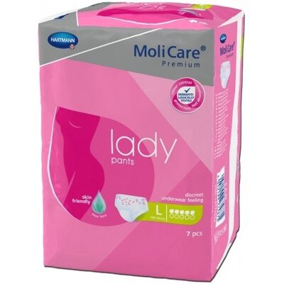 Hartmann Molicare Premium Lady Pants 5 gouttes Large - 16 paquets de 7 protections Hartmann Molicare Premium Lady Pants 5 gouttes Large - 16 paquets de 7 protections