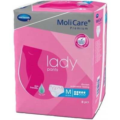 Hartmann Molicare Premium Lady Pants 7 gouttes Medium - 8 paquets de 8 protections Hartmann Molicare Premium Lady Pants 7 gouttes Medium - 8 paquets de 8 protections
