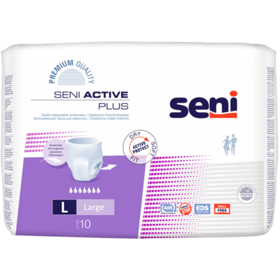 Seni Active Plus Large - 16 paquets de 10 protections Seni Active Plus Large - 16 paquets de 10 protections