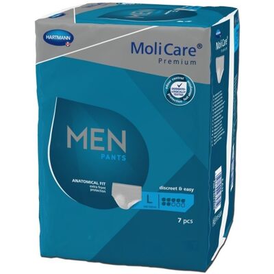 Hartmann Molicare Premium Men Pants 7 gouttes Large - 8 paquets de 7 protections Hartmann Molicare Premium Men Pants 7 gouttes Large - 8 paquets de 7 protections