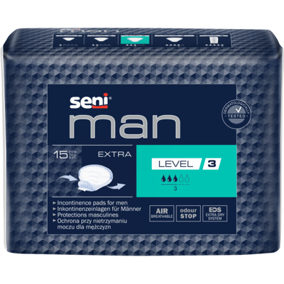 Seni Man Extra Level 3 - 16 paquets de 15 protections Seni Man Extra Level 3 - 16 paquets de 15 protections