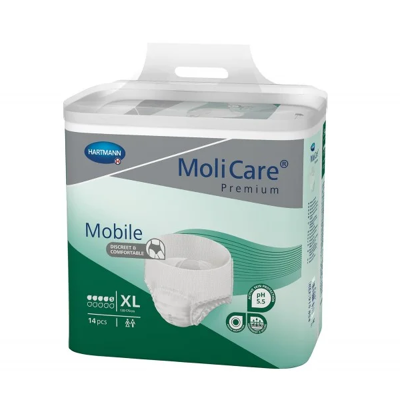 Hartmann Molicare Mobile 5 gouttes XL - 10 paquets de 14 protections Hartmann Molicare Mobile 5 gouttes XL - 10 paquets de 14 protections