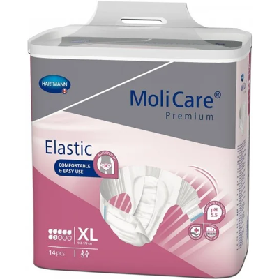 Hartmann Molicare Premium Slip Elastic 7 gouttes XL - 8 paquets de 14 protections Hartmann Molicare Premium Slip Elastic 7 gouttes XL - 8 paquets de 14 protections
