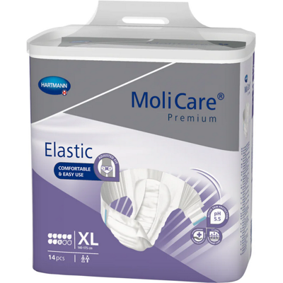 Hartmann Molicare Premium Slip Elastic 8 gouttes XL - 8 paquets de 14 protections Hartmann Molicare Premium Slip Elastic 8 gouttes XL - 8 paquets de 14 protections