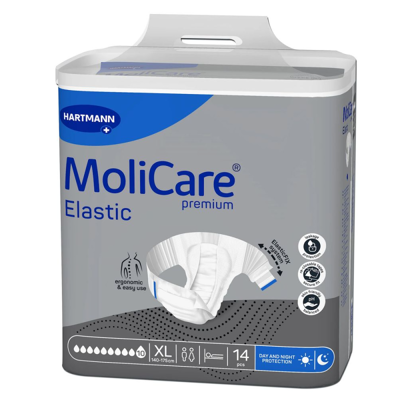 Hartmann Molicare Premium Slip Elastic 10 gouttes XL - 8 paquets de 14 protections Hartmann Molicare Premium Slip Elastic 10 gouttes XL - 8 paquets de 14 protections