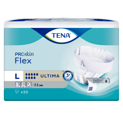 Tena Proskin Flex Ultima Large - 6 paquets de 20 protections Tena Proskin Flex Ultima Large - 6 paquets de 20 protections