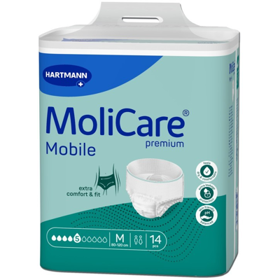 Hartmann Molicare Mobile 5 gouttes Medium - 10 paquets de 14 protections Hartmann Molicare Mobile 5 gouttes Medium - 10 paquets de 14 protections