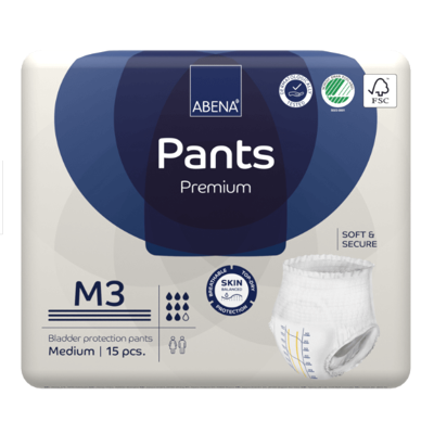 Abena Pants Premium 3 - Incontinence lourde - 2200ml - Pantalons absorbants Abena Pants Premium 3 - Incontinence lourde - 2200ml - Pantalons absorbants