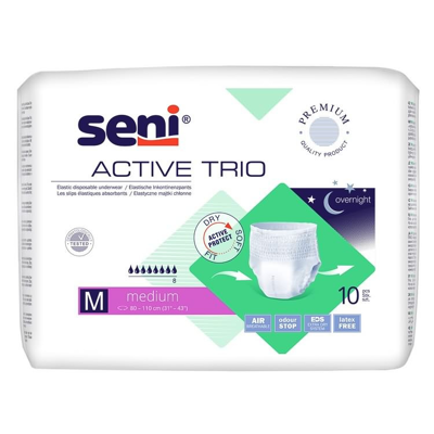 Seni Active Trio Medium - 16 paquets de 10 protections Seni Active Trio Medium - 16 paquets de 10 protections