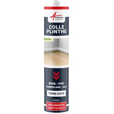 ARCANE INDUSTRIES Colle plinthe bois et carrelage pose facile Terre Cuite 1 x 290 ML ARCANE INDUSTRIES Colle plinthe bois et carrelage pose facile Terre Cuite 1 x 290 ML