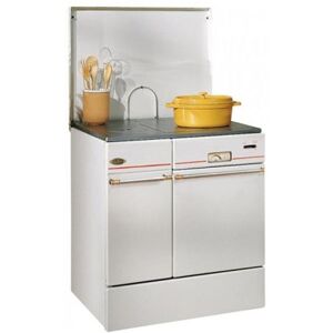 Godin Poêle à bois blanc - 2 foyers - 10kW - Efficace & Élégant Godin Poêle à bois blanc - 2 foyers - 10kW - Efficace & Élégant