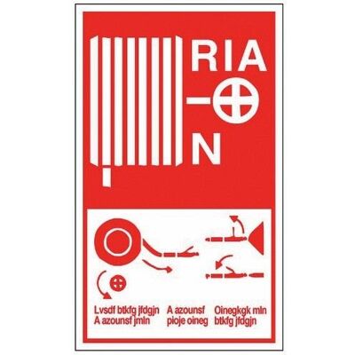 Panneau de prévention incendie - mode d'emploi R.I.A - rigide - 330 x 200 mm NOVAP Panneau de prévention incendie - mode d'emploi R.I.A - rigide - 330 x 200 mm NOVAP
