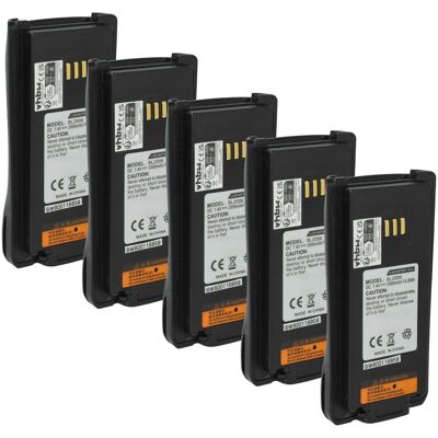 vhbw 5x Batterie compatible avec HYT PD702U-2, PD702V-1, PD702U-1, PD702U-1-RFB, PD702G-V1-RFB, PD-705 radio talkie-walkie (2000mAh, 7,4V, Li-ion) vhbw 5x Batterie compatible avec HYT PD702U-2, PD702V-1, PD702U-1, PD702U-1-RFB, PD702G-V1-RFB, PD-705 radio talkie-walkie (2000mAh, 7,4V, Li-ion)