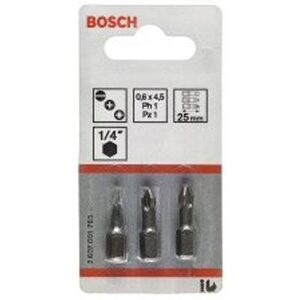 Ensemble de 3 embouts de vissage Bosch Extra-dur - T20, T25, T30 Ensemble de 3 embouts de vissage Bosch Extra-dur - T20, T25, T30