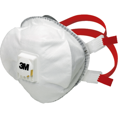 3M Masques réutilisables antipoussières FFP3 8835+ - Lot de 5 masques 3M Masques réutilisables antipoussières FFP3 8835+ - Lot de 5 masques