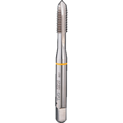 ASTRA Taraud M5 x 0,8 pour aluminium HSS-E entrée Gun à bague jaune, DIN 371 ASTRA Taraud M5 x 0,8 pour aluminium HSS-E entrée Gun à bague jaune, DIN 371