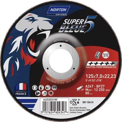 Disque Bleu Symantec 230x7mm Acier Inox Portable Norton Disque Bleu Symantec 230x7mm Acier Inox Portable Norton