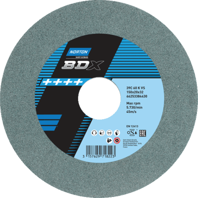 Norton - Green SIC Wheel 150x16x32 - Green - Ø32 mm bore - Grinding wheel Norton - Green SIC Wheel 150x16x32 - Green - Ø32 mm bore - Grinding wheel