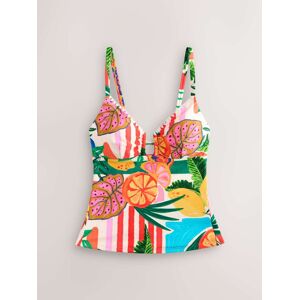 Next Bright Fruit Stripe Tankini Whipstitch Crop Bikini Top Next Bright Fruit Stripe Tankini Whipstitch Crop Bikini Top