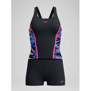 Speedo Speedo Black Hyperboom Splice Tankini Set Speedo Speedo Black Hyperboom Splice Tankini Set