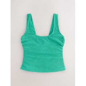 Next Aqua Green Crinkle Scoop Neck Tankini Top Next Aqua Green Crinkle Scoop Neck Tankini Top