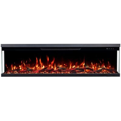 Cheminée électrique à 3 côtés UNITY 183 - feu premium, murale ou encastrable - 183x19x36 cm - cheminée LED - chauffage 900/1800 W Cheminée électrique à 3 côtés UNITY 183 - feu premium, murale ou encastrable - 183x19x36 cm - cheminée LED - chauffage 900/1800 W