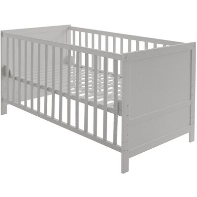 Lit bébé évolutif roba - Taupe - 70x140cm - Réglable & Convertible Lit bébé évolutif roba - Taupe - 70x140cm - Réglable & Convertible