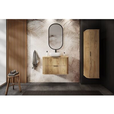 ELEGANCE Meuble suspendu sous lavabo 41,5 × 60,4 × 51,7 cm chêne craft doré ELEGANCE Meuble suspendu sous lavabo 41,5 × 60,4 × 51,7 cm chêne craft doré