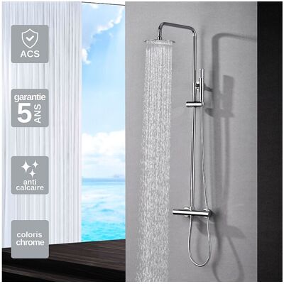 IMEX PRODUCTS Colonne de Douche Thermostatique Anti-Calcaire Chromé - IMEX MONZA BTM039 IMEX PRODUCTS Colonne de Douche Thermostatique Anti-Calcaire Chromé - IMEX MONZA BTM039
