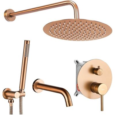 Colonne De Douche-Baignoire Encastrée Rea Lungo Brush Copper Colonne De Douche-Baignoire Encastrée Rea Lungo Brush Copper