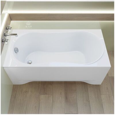 Baignoire rectangulaire 180x80 GRACJA acrylique blanc + avec Tablier + Pieds + Vidage à chromé Baignoire rectangulaire 180x80 GRACJA acrylique blanc + avec Tablier + Pieds + Vidage à chromé