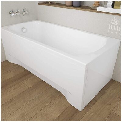 Baignoire rectangulaire 180x80 CLASSIC acrylique blanc + avec Tablier + Pieds + Vidage à chromé Baignoire rectangulaire 180x80 CLASSIC acrylique blanc + avec Tablier + Pieds + Vidage à chromé