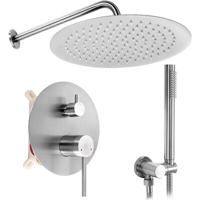 Kit De Douche Encastré Rea Foss Clif +Box Brush Nickel Kit De Douche Encastré Rea Foss Clif +Box Brush Nickel