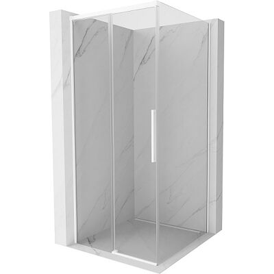 Mexen Rox cabine de douche coulissante 95 x 95 cm, transparent, blanc - 8C2-095-095-20-00 Mexen Rox cabine de douche coulissante 95 x 95 cm, transparent, blanc - 8C2-095-095-20-00