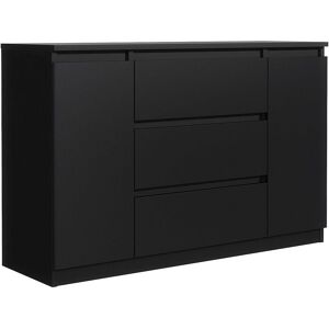 MebLocker Commode à 3 tiroirs, 2 Portes, 140 cm, idéale pour Le Salon, la Chambre à Coucher, la Chambre d'enfant et Le Bureau MebLocker Commode à 3 tiroirs, 2 Portes, 140 cm, idéale pour Le Salon, la Chambre à Coucher, la Chambre d'enfant et Le Bureau