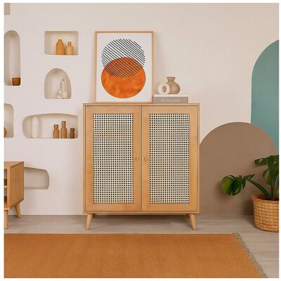 Dmora Dpicke Chêne Armoire Polyvalente - Meuble Dmora Dpicke Chêne Armoire Polyvalente - Meuble