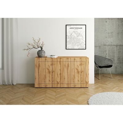 ITAMOBY Buffet 3 portes 150x40x83,5 cm Elios chêne nature ITAMOBY Buffet 3 portes 150x40x83,5 cm Elios chêne nature