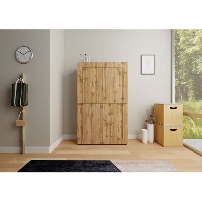 ITAMOBY Buffet haut 4 portes 100x35x165 cm Elios chêne nature ITAMOBY Buffet haut 4 portes 100x35x165 cm Elios chêne nature