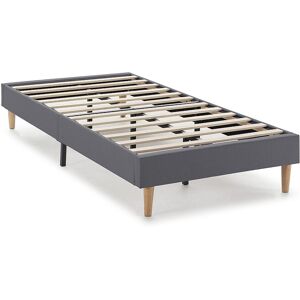 VS Venta-stock Sommier tapissier Aura 90x190 cm Gris Foncé, Hauteur 30 cm VS Venta-stock Sommier tapissier Aura 90x190 cm Gris Foncé, Hauteur 30 cm