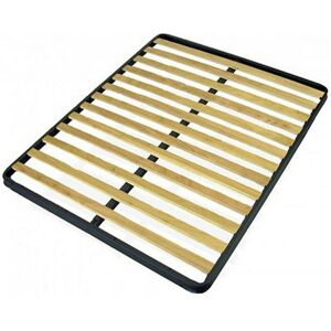 Les Tendances Sommier à lattes en bois avec cadre en acier renforcé - Qualité Italienne-130x190 Les Tendances Sommier à lattes en bois avec cadre en acier renforcé - Qualité Italienne-130x190