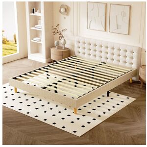 Sommier tapissier 140x200cm, 14 lattes, 9 pieds Hauteur du cadre 29 cm Sommier tapissier 140x200cm, 14 lattes, 9 pieds Hauteur du cadre 29 cm