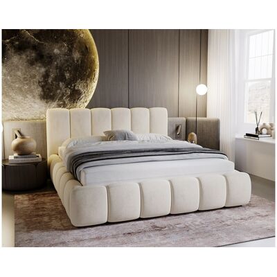 Cloud - Bed with Storage 140x200 - Beige Velours Cloud - Bed with Storage 140x200 - Beige Velours