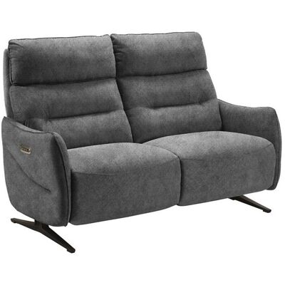 Les Tendances Canapé de relaxation en microfibre Kondonia-Gris-Système Fixe - sans relax-2 places Les Tendances Canapé de relaxation en microfibre Kondonia-Gris-Système Fixe - sans relax-2 places