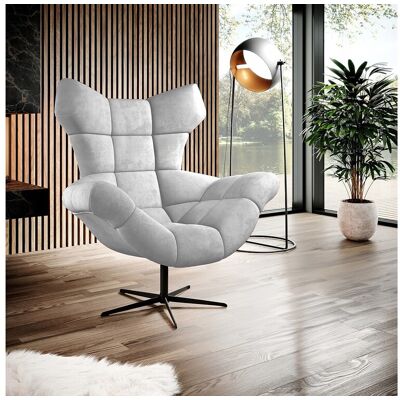 DOMO HOME SENSI Fauteuil Relax avec rotation 360° et fonction balancement – Coussin en mousse Lux, Frêne, 104x46x119 cm DOMO HOME SENSI Fauteuil Relax avec rotation 360° et fonction balancement – Coussin en mousse Lux, Frêne, 104x46x119 cm