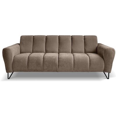BeautySofa24 CANAPE 3 PLACES Volare avec pieds en métal marron BeautySofa24 CANAPE 3 PLACES Volare avec pieds en métal marron