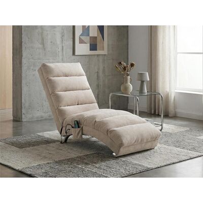 Fauteuil relax électrique - Fauteuil beige - Dossier réglable - en tissu lin - confortable et ergonomique Fauteuil relax électrique - Fauteuil beige - Dossier réglable - en tissu lin - confortable et ergonomique