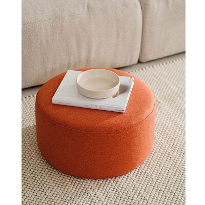 noo.ma - Runder Hocker aus Wolle - Terracotta - Ottoman noo.ma - Runder Hocker aus Wolle - Terracotta - Ottoman